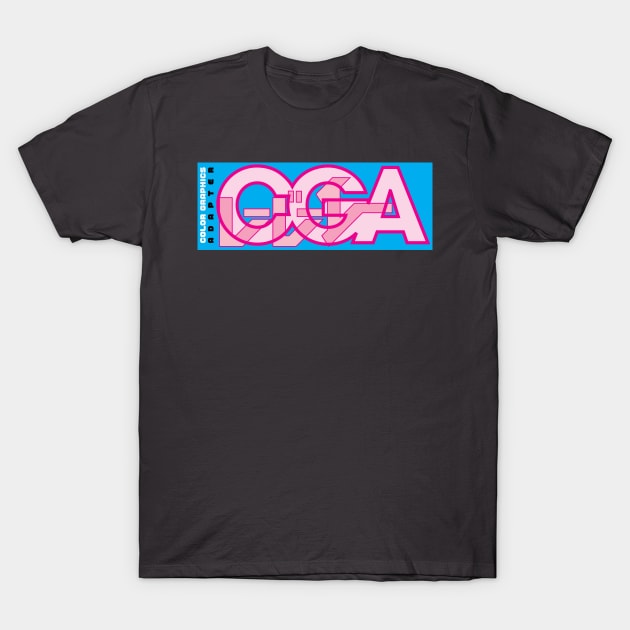 CGA - Color Graphics Adapter T-Shirt by zapshakur